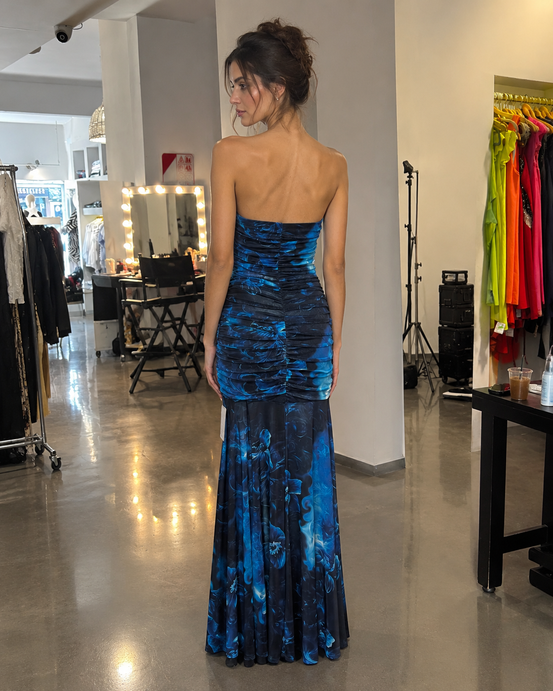 Vestido estampado microtul 3